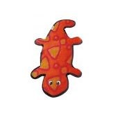 Outward Hound Invincibles Dog Toy Gecko with Multiple Squeakers Durable Plush