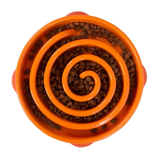 Outward Hound Fun Feeder Slo-Dog Bowl Slow Feeding Dog Bowl for Mealtime Fun