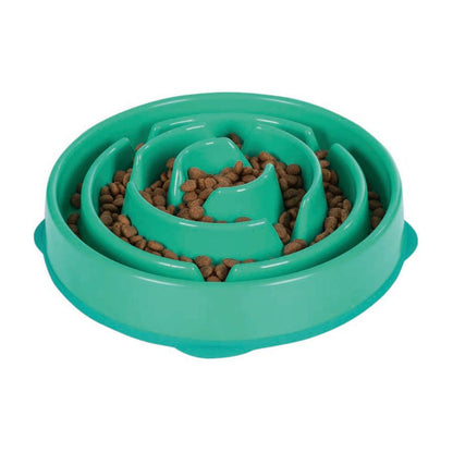 Outward Hound Fun Feeder Slo-Dog Bowl Slow Feeding Dog Bowl for Mealtime Fun
