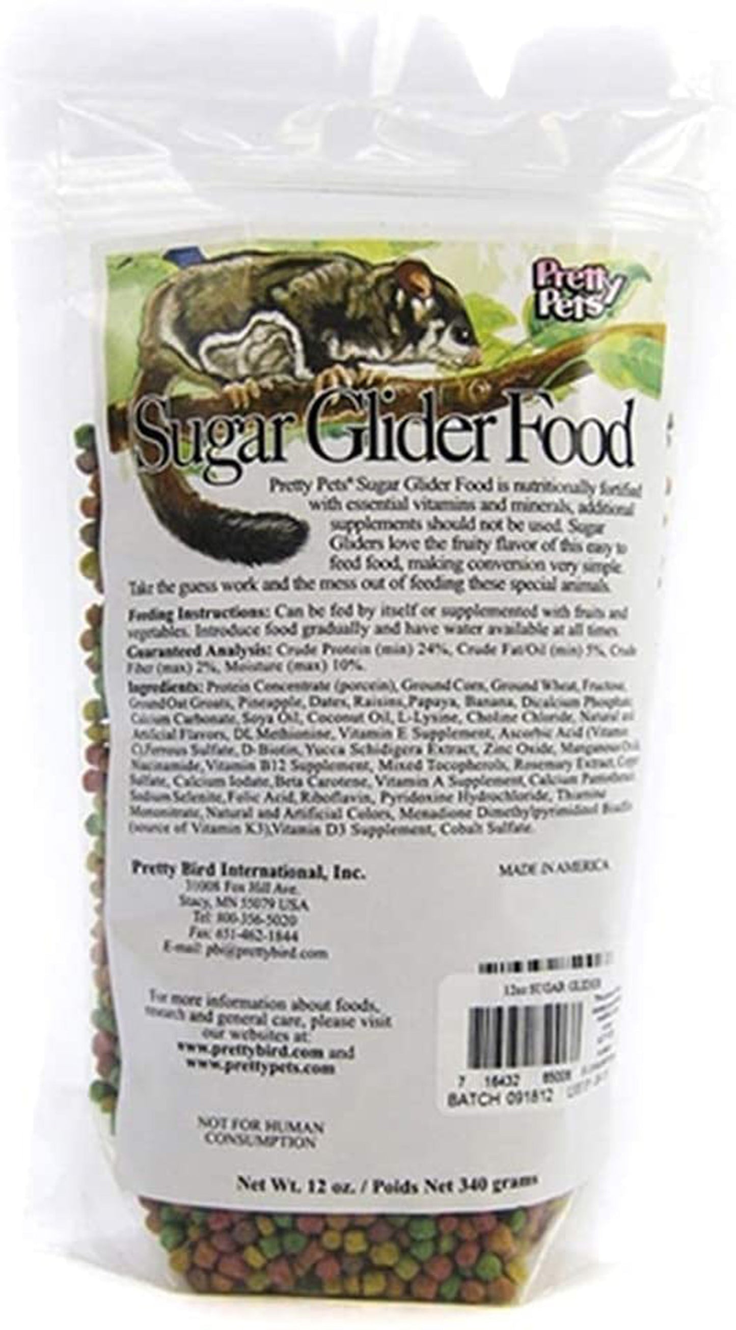Pretty Pets International Sugar Glider Dry Food