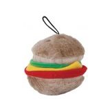 Aspen Hamburger with Squeakers Small Dog & Puppy Toy Multi-Color 1ea/MD