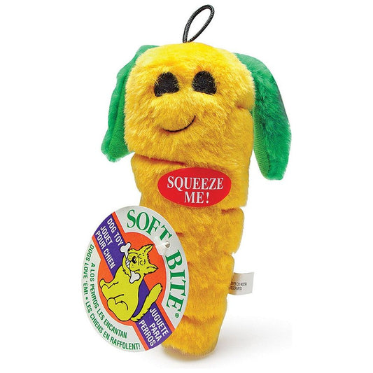Aspen Carrot with Squeakers Plush Dog Toy 1ea/MD