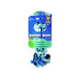 Booda 2-Knot Rope Bone Dog Toy Multi-Color Durable Chew Toy for Dogs