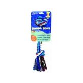 Booda 2-Knot Rope Bone Dog Toy Multi-Color Durable Chew Toy for Dogs
