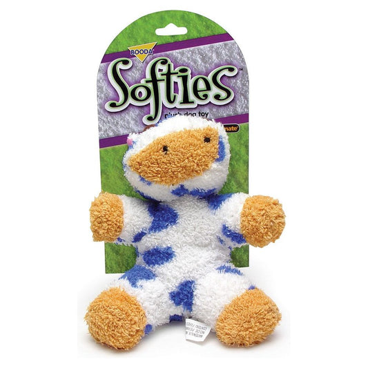 Booda Softies Dog Toy Cow Multi-Color 1ea/MD