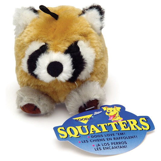 Booda Squatter Dog Toy Raccoon 1ea/MD