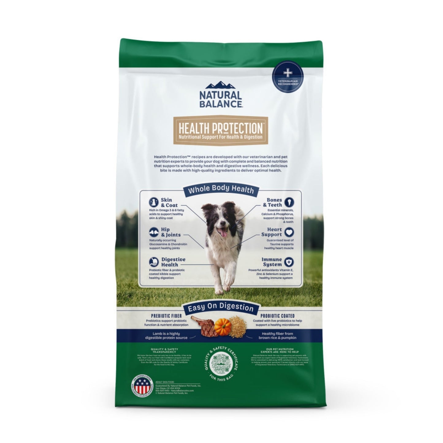Natural Balance Pet Foods Health Protection Dry Dog Food Lamb, Rice & Pumpkin