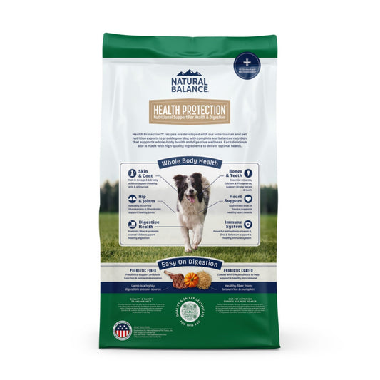 Natural Balance Pet Foods Health Protection Dry Dog Food Lamb, Rice & Pumpkin
