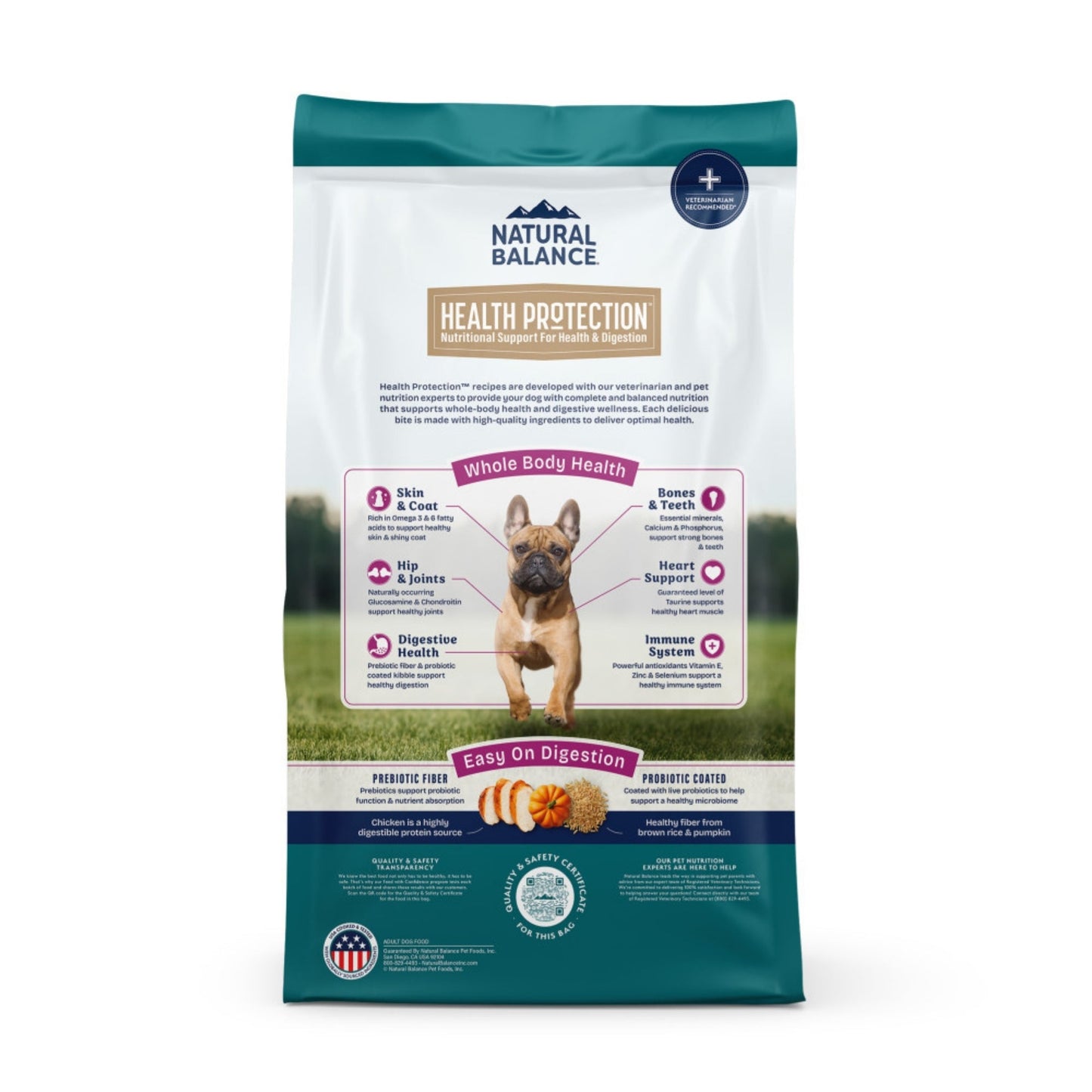 Natural Balance Pet Foods Health Protection Small Breed & Puppy Dry Dog Food Chicken, Rice & Pumpkin