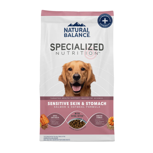 Natural Balance Pet Foods Specialized Sensitive Skin & Stomach Dry Dog Food Salmon & Oatmeal