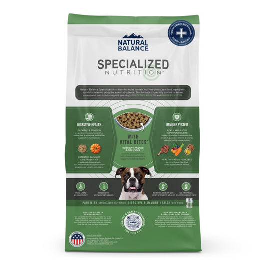 Natural Balance Pet Foods Specialized Digestive & Immune Dry Dog Food Lamb & Oatmeal