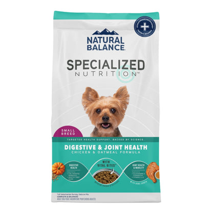 Natural Balance Pet Foods Specialized Small Breed Digestive & Joint Dry Dog Food Chicken & Oatmeal