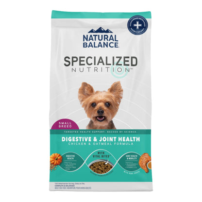 Natural Balance Pet Foods Specialized Small Breed Digestive & Joint Dry Dog Food Chicken & Oatmeal