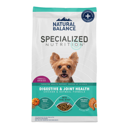 Natural Balance Pet Foods Specialized Small Breed Digestive & Joint Dry Dog Food Chicken & Oatmeal
