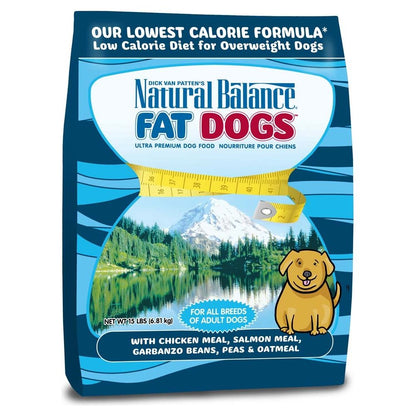 Natural Balance Pet Foods Ultra Fat Dogs Low Calorie Dry Dog Food Chicken & Salmon 1ea/15 lb