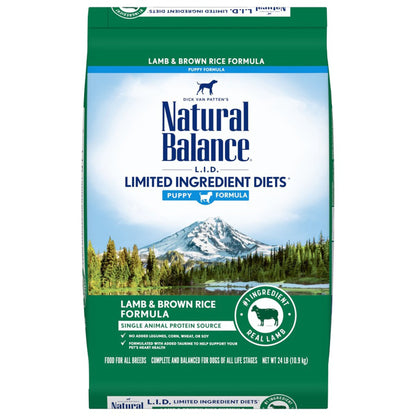 Natural Balance Pet Foods Limited Ingredient Puppy Dry Dog Food Lamb & Brown Rice
