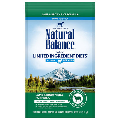 Natural Balance Pet Foods Limited Ingredient Puppy Dry Dog Food Lamb & Brown Rice