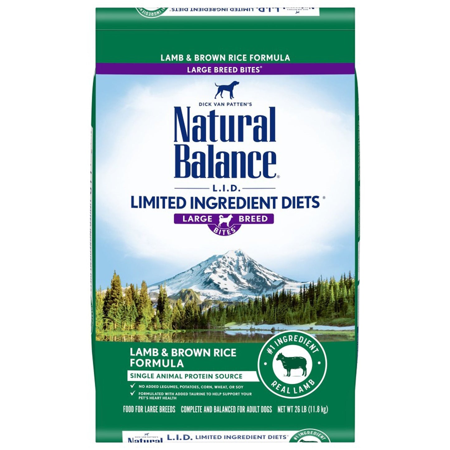 Natural Balance Pet Foods Limited Ingredient Large Breed Dry Dog Food Lamb & Brown Rice