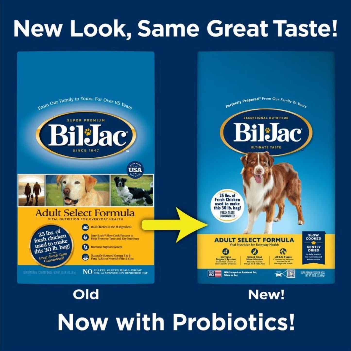 Bil-Jac Select Adult Dog Food Chicken Formula Premium Nutrition for Adult Dogs