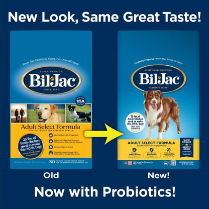 Bil-Jac Select Adult Dog Food Chicken Formula Premium Nutrition for Adult Dogs