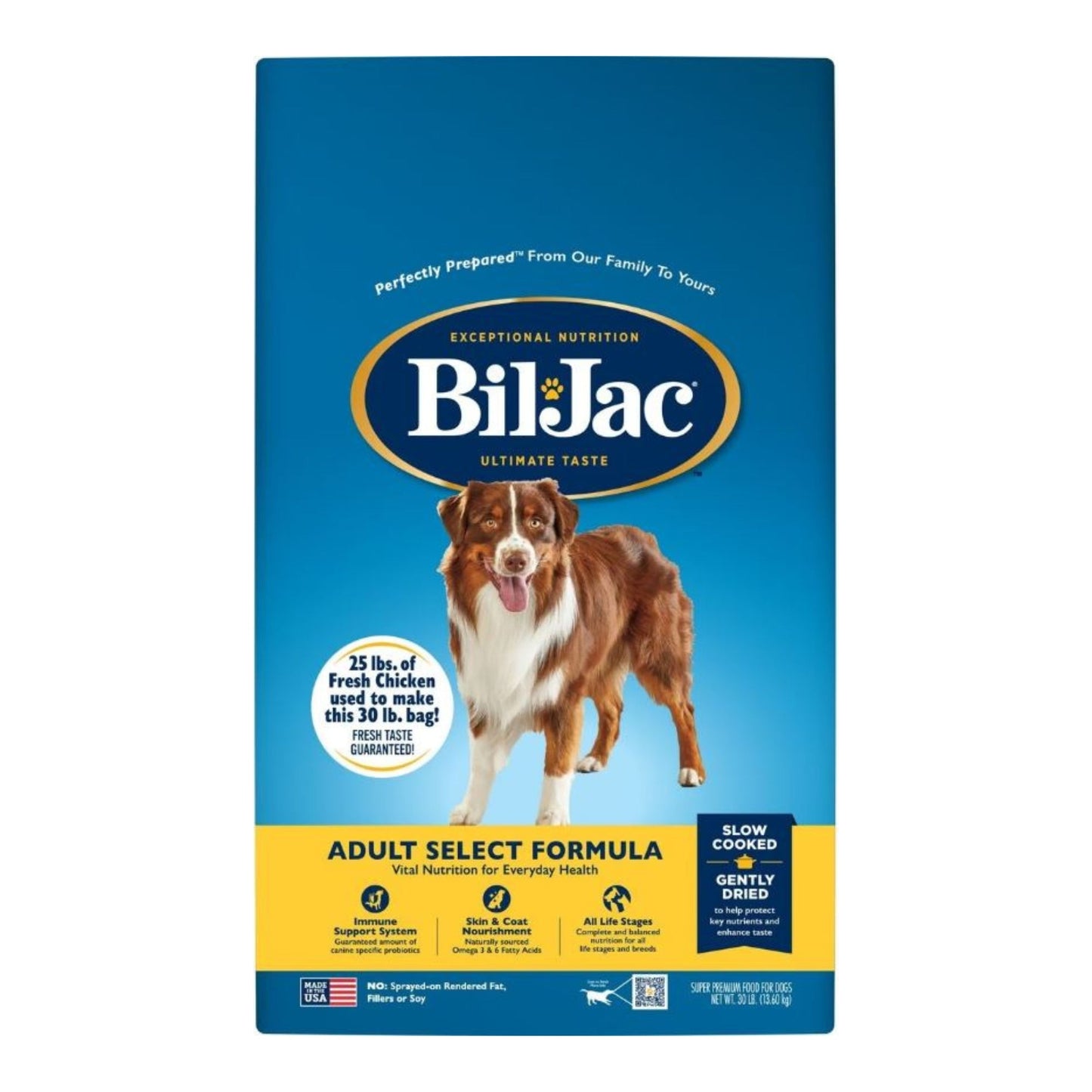 Bil-Jac Select Adult Dog Food Chicken Formula Premium Nutrition for Adult Dogs