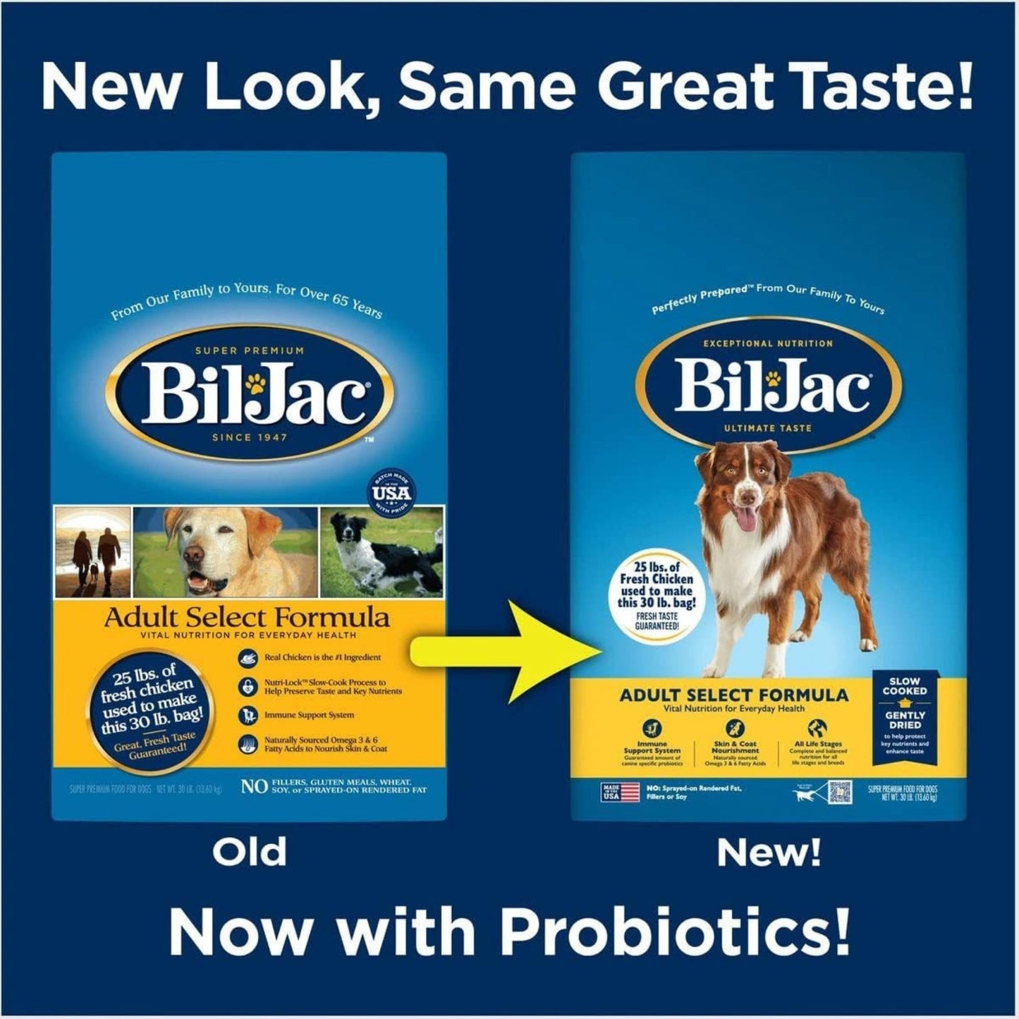 Bil-Jac Select Adult Dog Food Chicken Formula Premium Nutrition for Adult Dogs