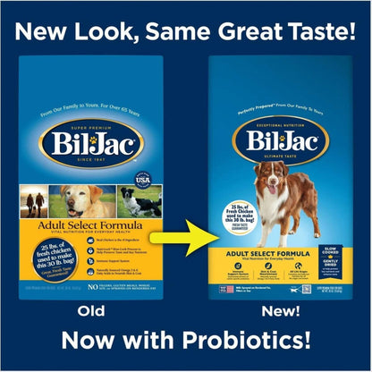 Bil-Jac Select Adult Dog Food Chicken Formula Premium Nutrition for Adult Dogs