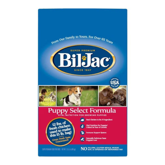 Bil-Jac Select Puppy Dog Food Chicken Formula High-Quality Nutrition for Growing Puppies