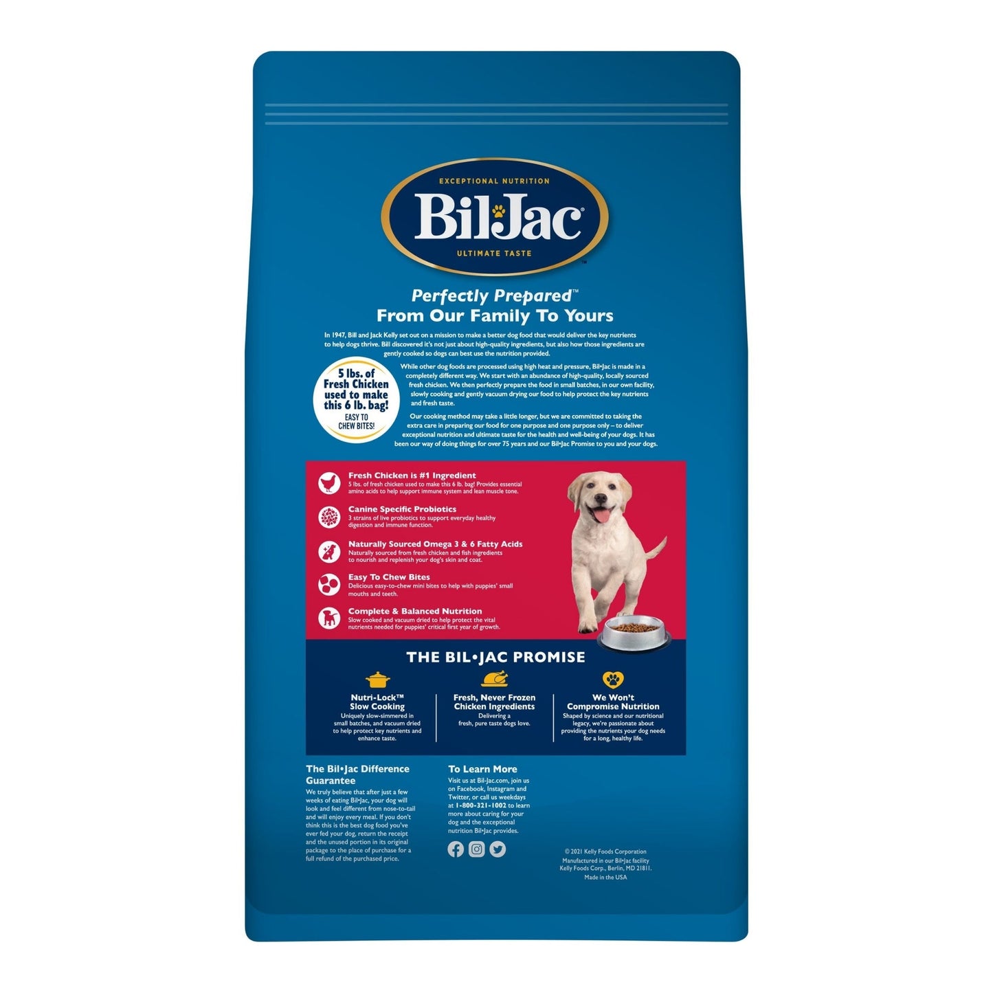 Bil-Jac Select Puppy Dog Food Chicken Formula High-Quality Nutrition for Growing Puppies