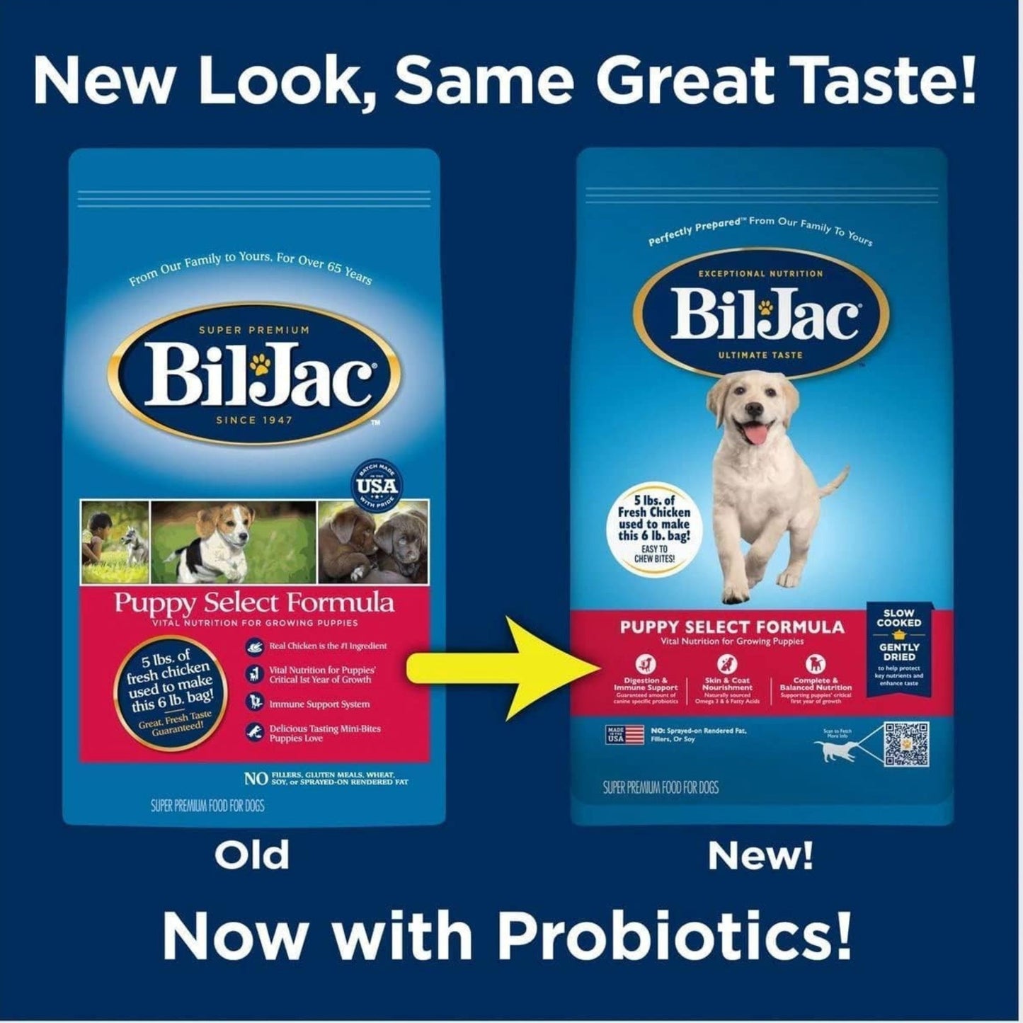Bil-Jac Select Puppy Dog Food Chicken Formula High-Quality Nutrition for Growing Puppies