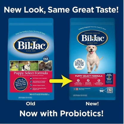 Bil-Jac Select Puppy Dog Food Chicken Formula High-Quality Nutrition for Growing Puppies