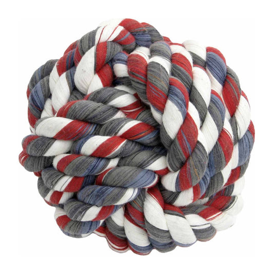 Mammoth Pet Products Monkey Fist Ball Dog Toy Multi-Color Durable Chew Toy