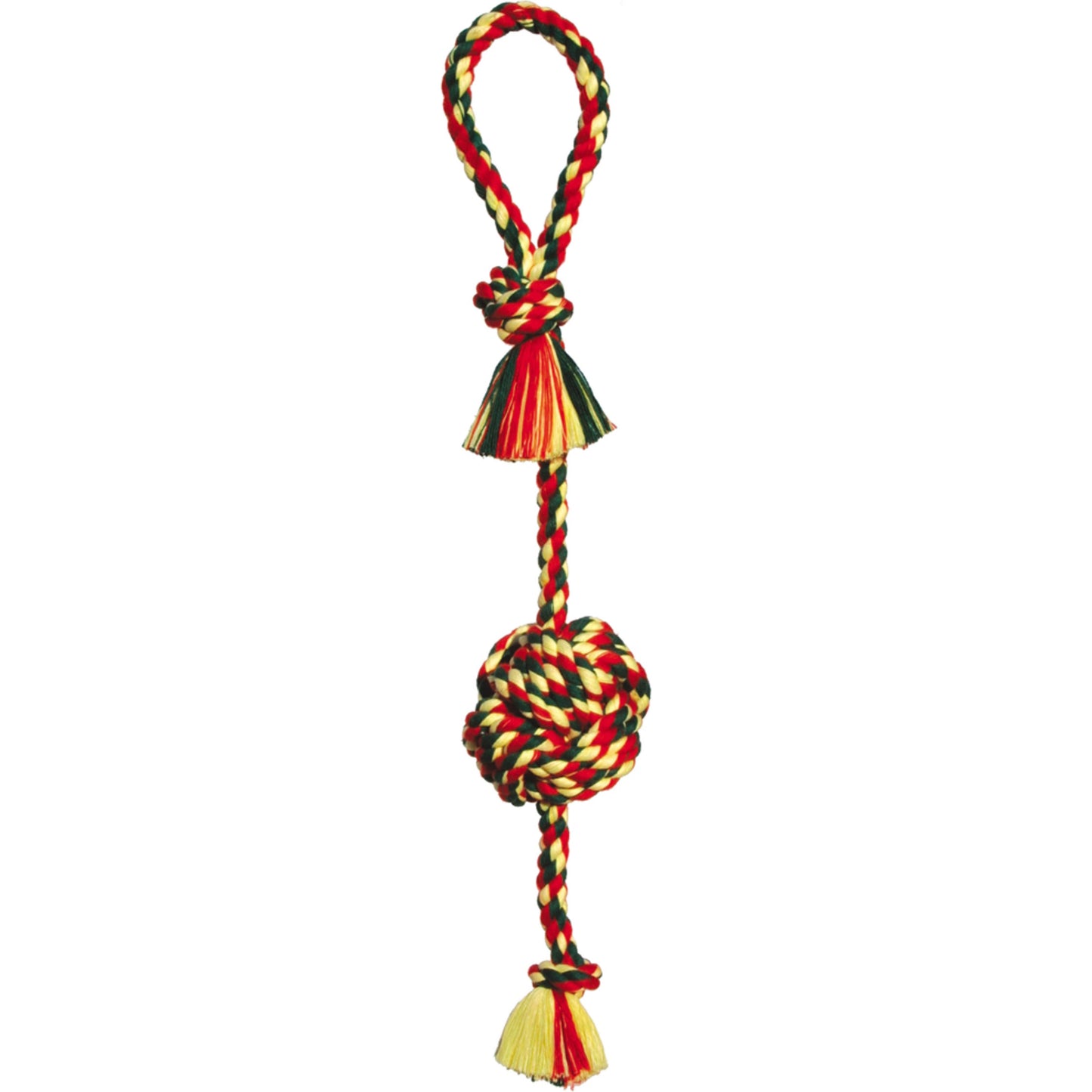 Mammoth Pet Products Monkey Fist Tug Dog Toy Multi-Color Durable Interactive Play Toy