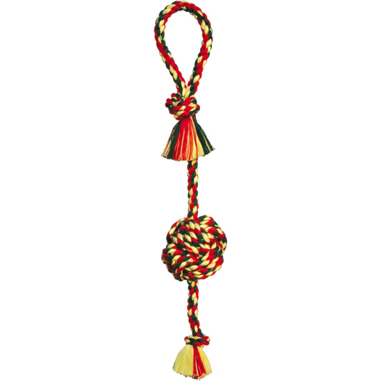Mammoth Pet Products Monkey Fist Tug Dog Toy Multi-Color Durable Interactive Play Toy