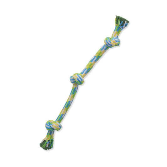 Mammoth Pet Products Braidys 3 Knot Rope Tug Dog Toy Assorted