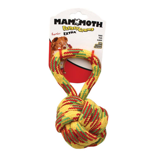Mammoth Pet Products EXTRA Monkey Fist With Handle Dog Toy Multi-Color 1ea/3.5 in, MD