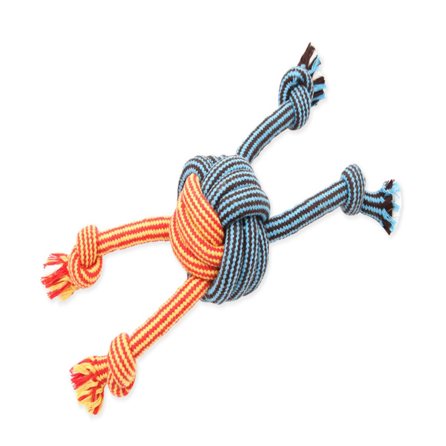 Mammoth Pet Products EXTRA Flossy Chew Monkey Fist Dog Toy, Multiple Sizes and Colors