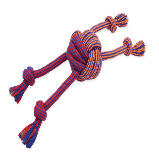 Mammoth Pet Products EXTRA Flossy Chew Monkey Fist Dog Toy, Multiple Sizes and Colors