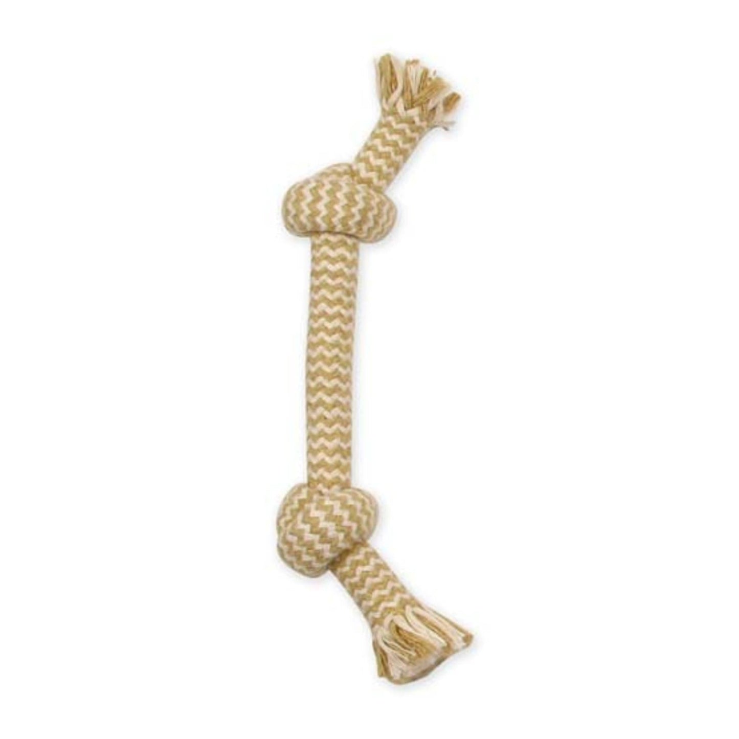 Mammoth Pet Products Flossy Chews EXTRA Peanut Butter Scented Dog Toy 2 & 3 Knot Tug Bone