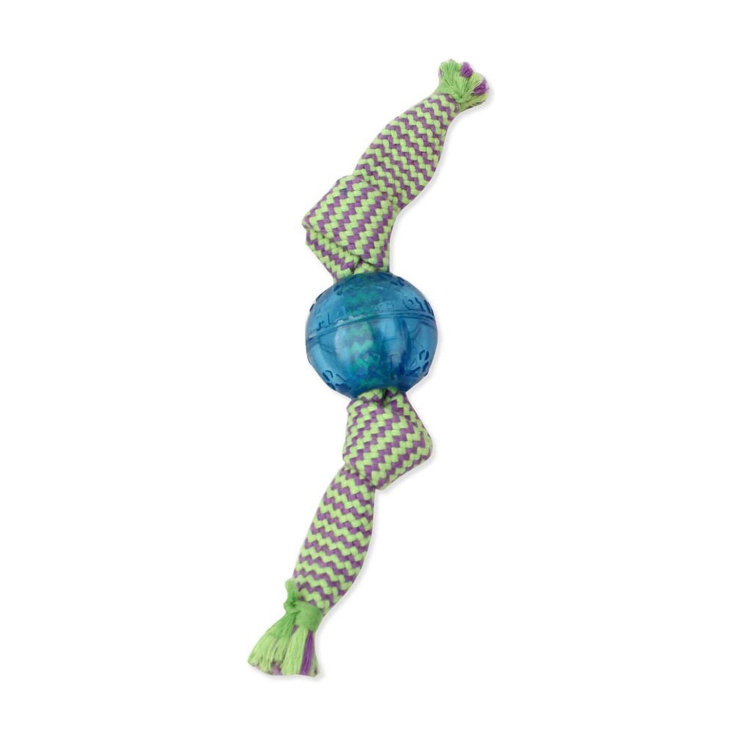 Mammoth Pet Products Candy Wraps Double Dog Toy with Squeaky Balls Outside Multi-Color 1ea/SM, 9 in