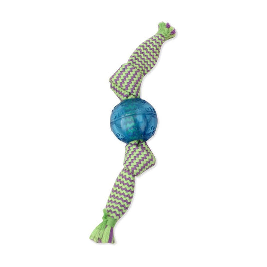 Mammoth Pet Products Candy Wraps Double Dog Toy with Squeaky Balls Outside Multi-Color 1ea/SM, 9 in