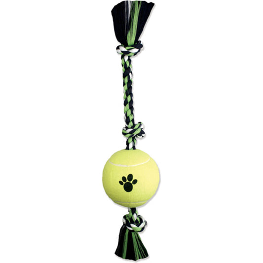 Mammoth Pet Products Tug Dog toy w/ Tennis Ball Multi-Color 1ea/36 in, XL