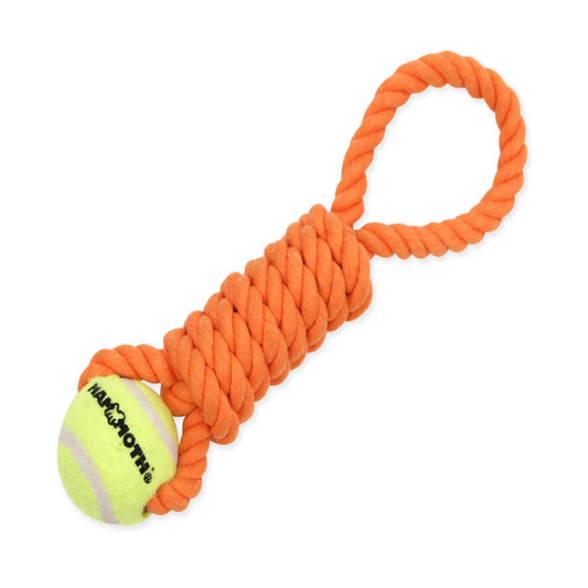 Mammoth Pet Products Twister Pull Tug w/Ball Dog Toy, Durable Interactive Chew Toy