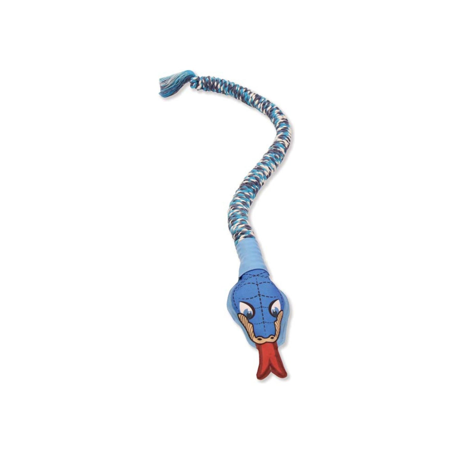 Mammoth Pet Products SnakeBiter Dog Toy With Squeaky Head Assorted Sizes