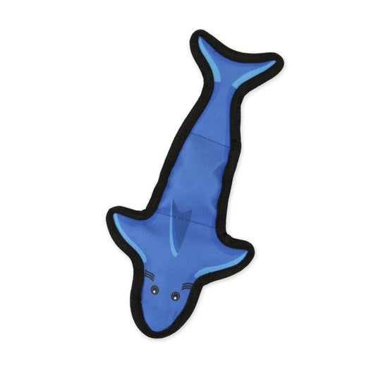 Mammoth Pet Products Squeaky Shark Dog Toy Durable Plush for Dogs in Multiple Sizes