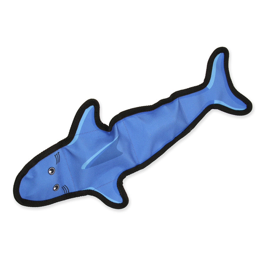 Mammoth Pet Products Squeaky Shark Dog Toy Durable Plush for Dogs in Multiple Sizes