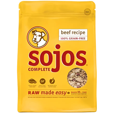 Sojos Complete Grain Free Adult Dog Food Beef Recipe, 4 oz. Trial Size