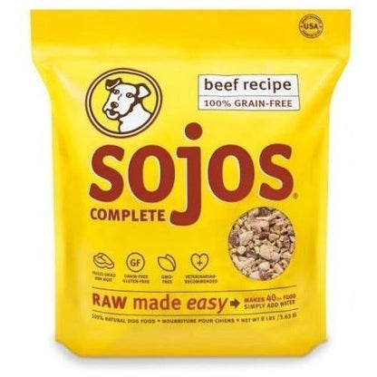 Sojos Complete Beef Recipe Freeze-Dried Grain-Free Dehydrated Dog Food