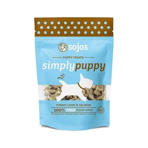 Sojos Dog Puppy Turkey Salmon Treat 2.5 oz.