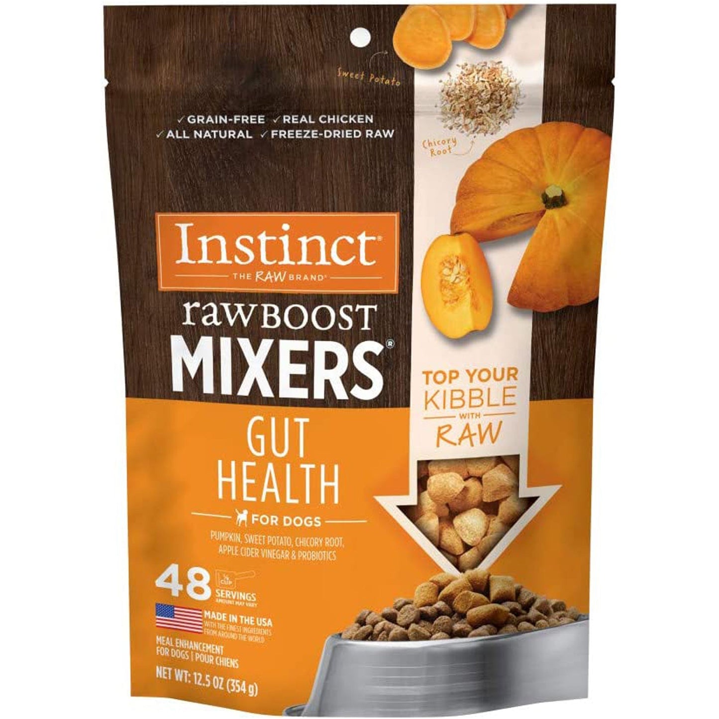 Natures Variety Dog Instinct Raw Boost Mixer Freeze Dried Gut Health 12.5oz